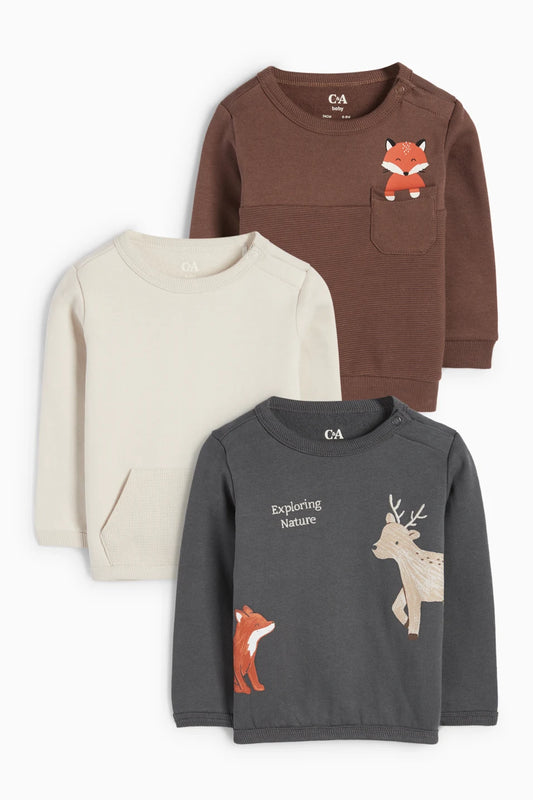 Fox and Deer - Pack of 3 Sweatshirt