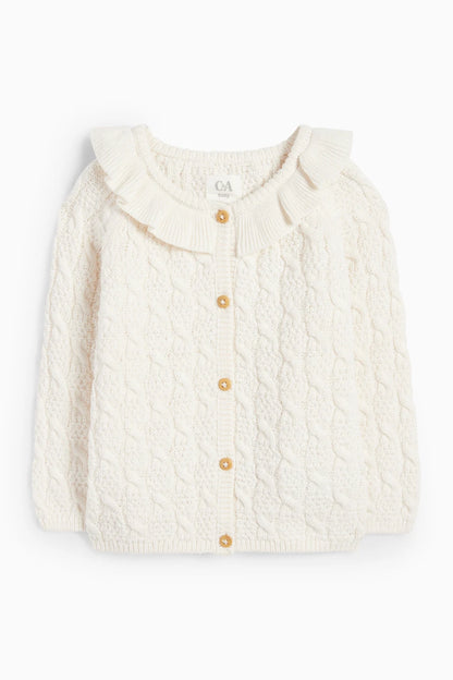 Baby Cardigan - Braid Pattern