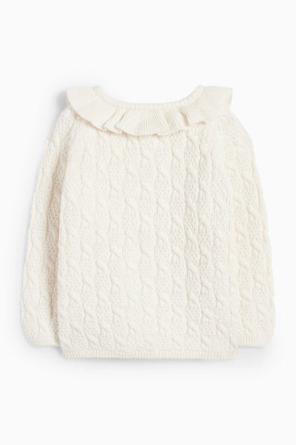 Baby Cardigan - Braid Pattern
