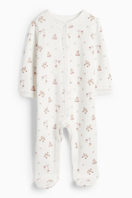 Hat and gloves  - Lined sleepsuit