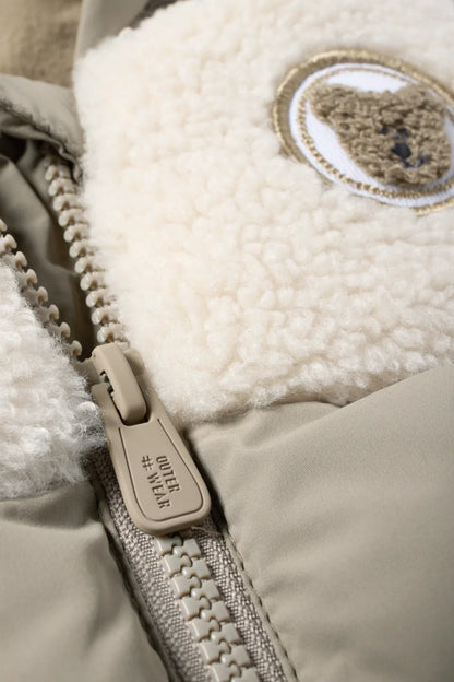 Bear - lined vest jacket