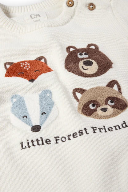 Little Forest Friends - baby sweater
