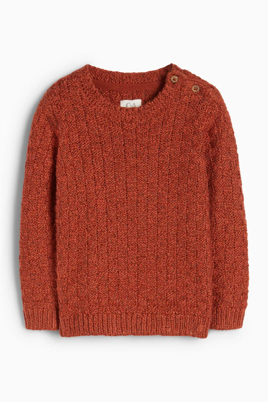 Baby sweater - braid pattern