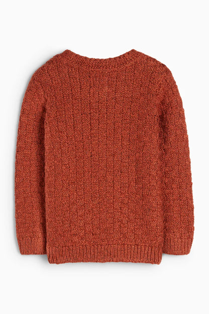 Baby sweater - braid pattern