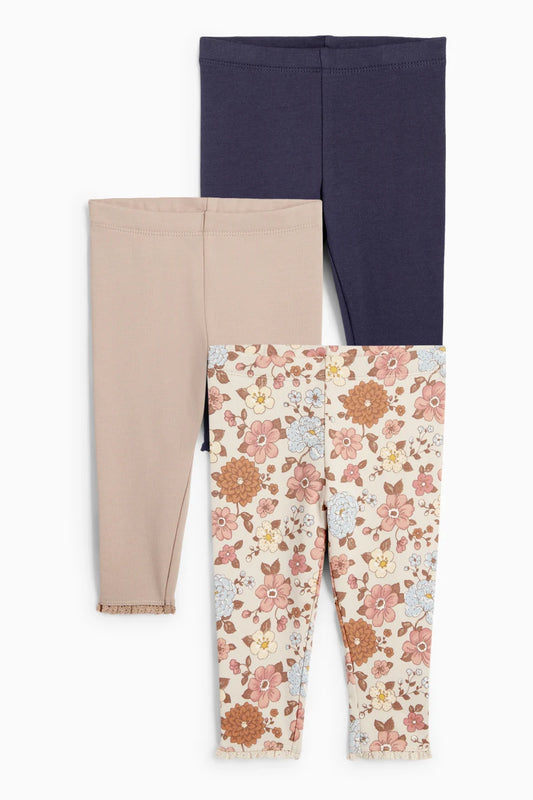 Flowers - 3 Thermal Leggings