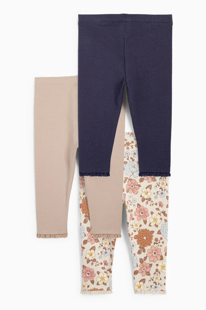 Flowers - 3 Thermal Leggings