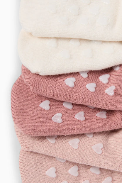 Fox and Flowers - Pack of 3 Anti-Slip Socks