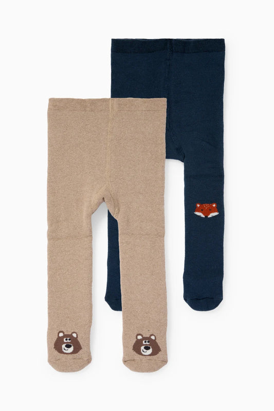 Fox - Pack of 2 Thermo Anti-Slip Tights