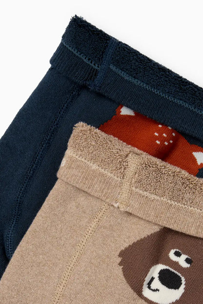 Fox - Pack of 2 Thermo Anti-Slip Tights