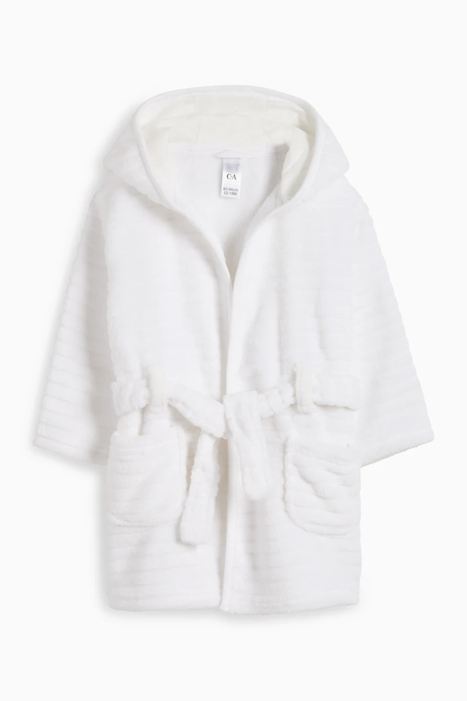 Baby fleece robe with hood