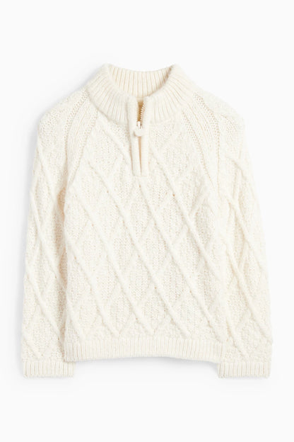 Baby sweater - braid pattern