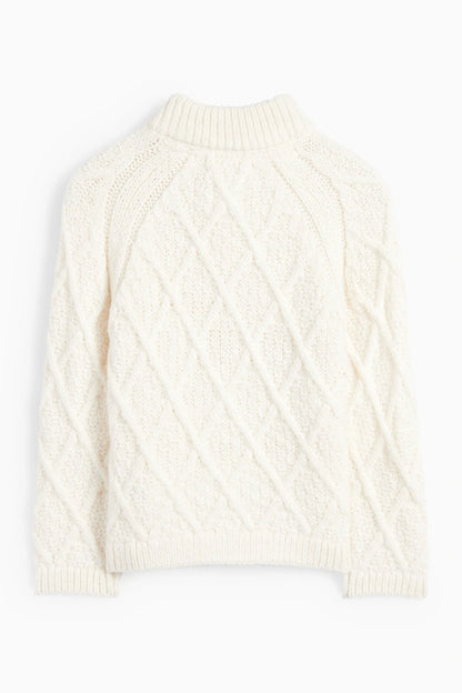 Baby sweater - braid pattern