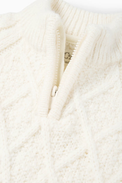 Baby sweater - braid pattern