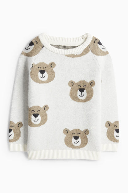 Bear - 2 pieces Set - Pullover and Hat