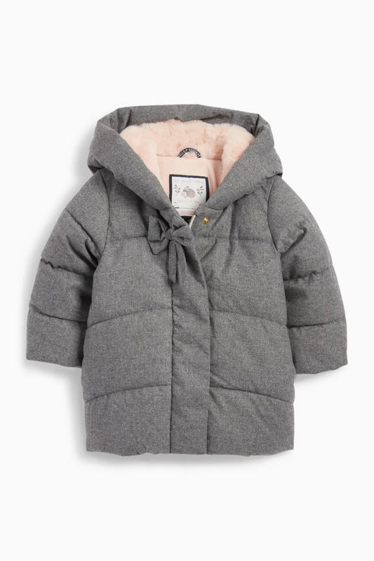 Baby quilted coat with hood