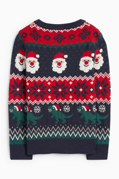 Dino and Santa Claus - Christmas Sweater