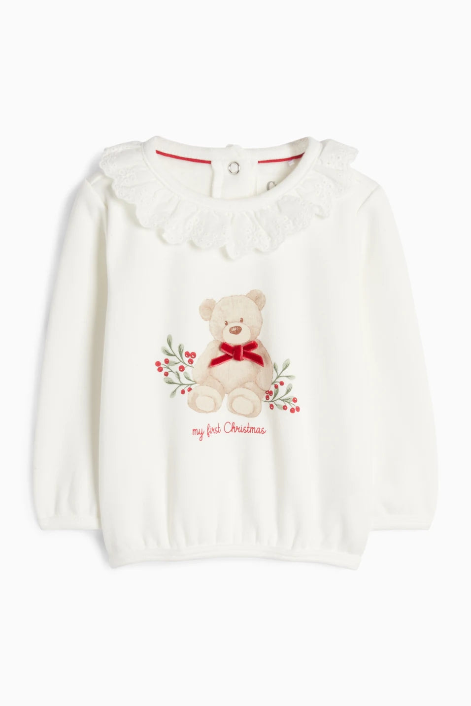 Teddy bear - Christmas baby outfit