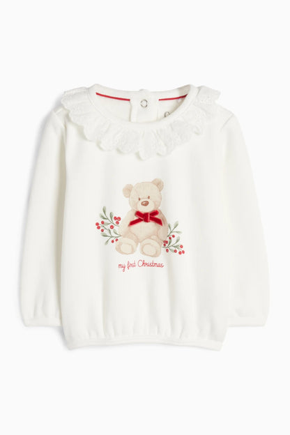 Teddy bear - Christmas baby outfit