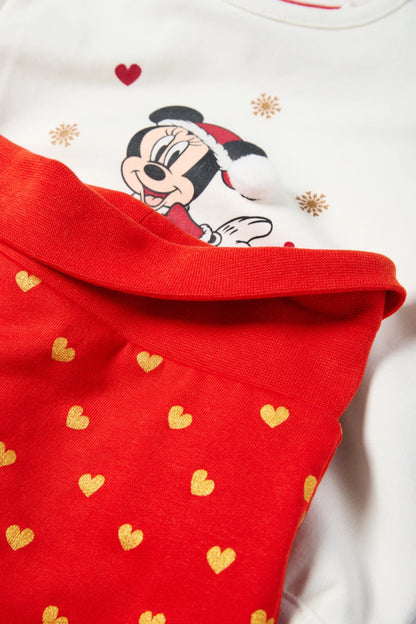 Minnie Mouse - Christmas Baby Outfit - 3 Piece