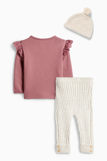 Flower - 3 pieces Baby Outfit