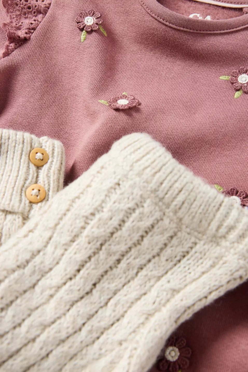 Flower - 3 pieces Baby Outfit