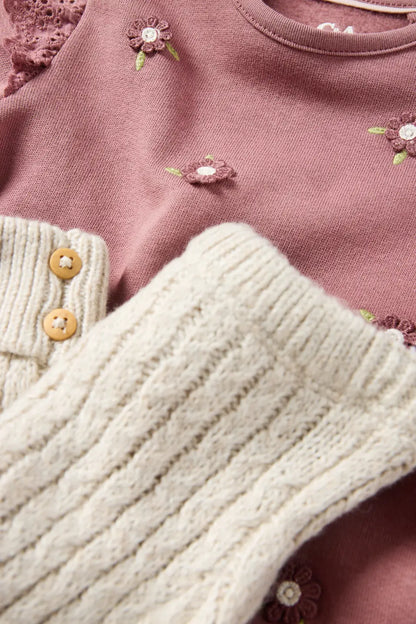 Flower - 3 pieces Baby Outfit