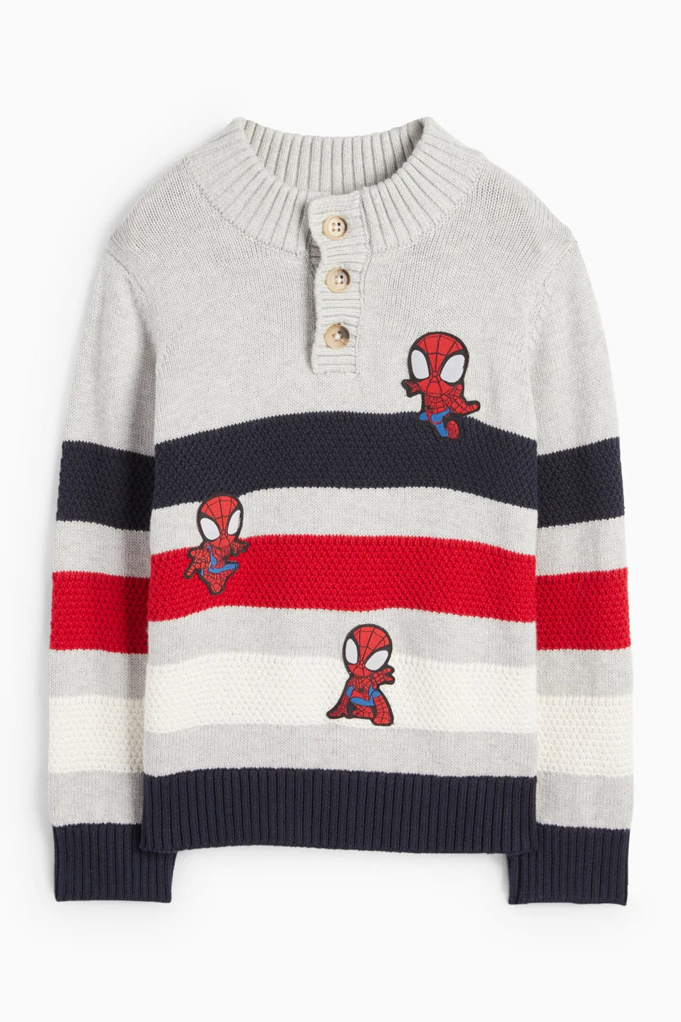 Spiderman - knit pullover - striped