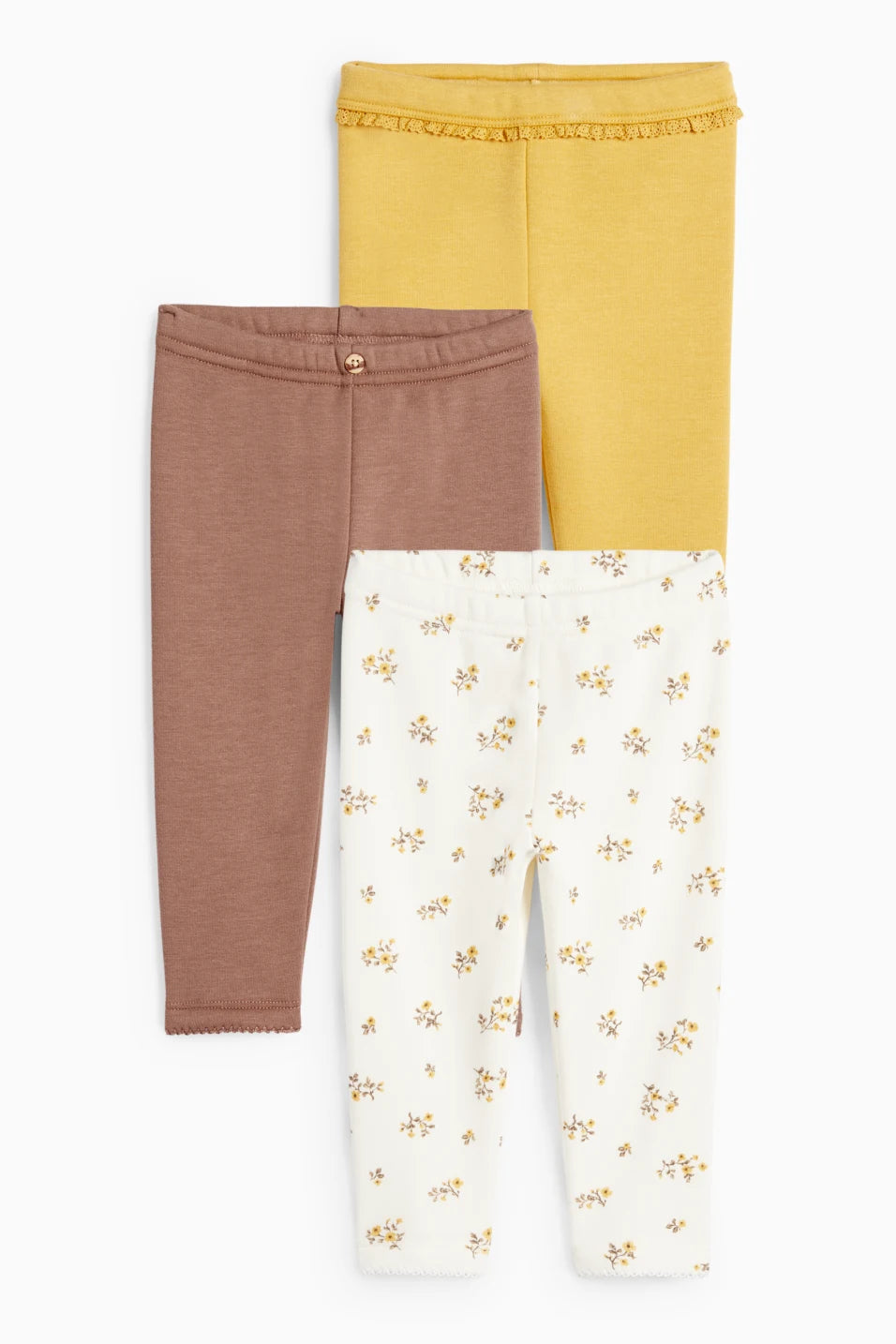 Flowers - Pack of 3 Thermal Leggings