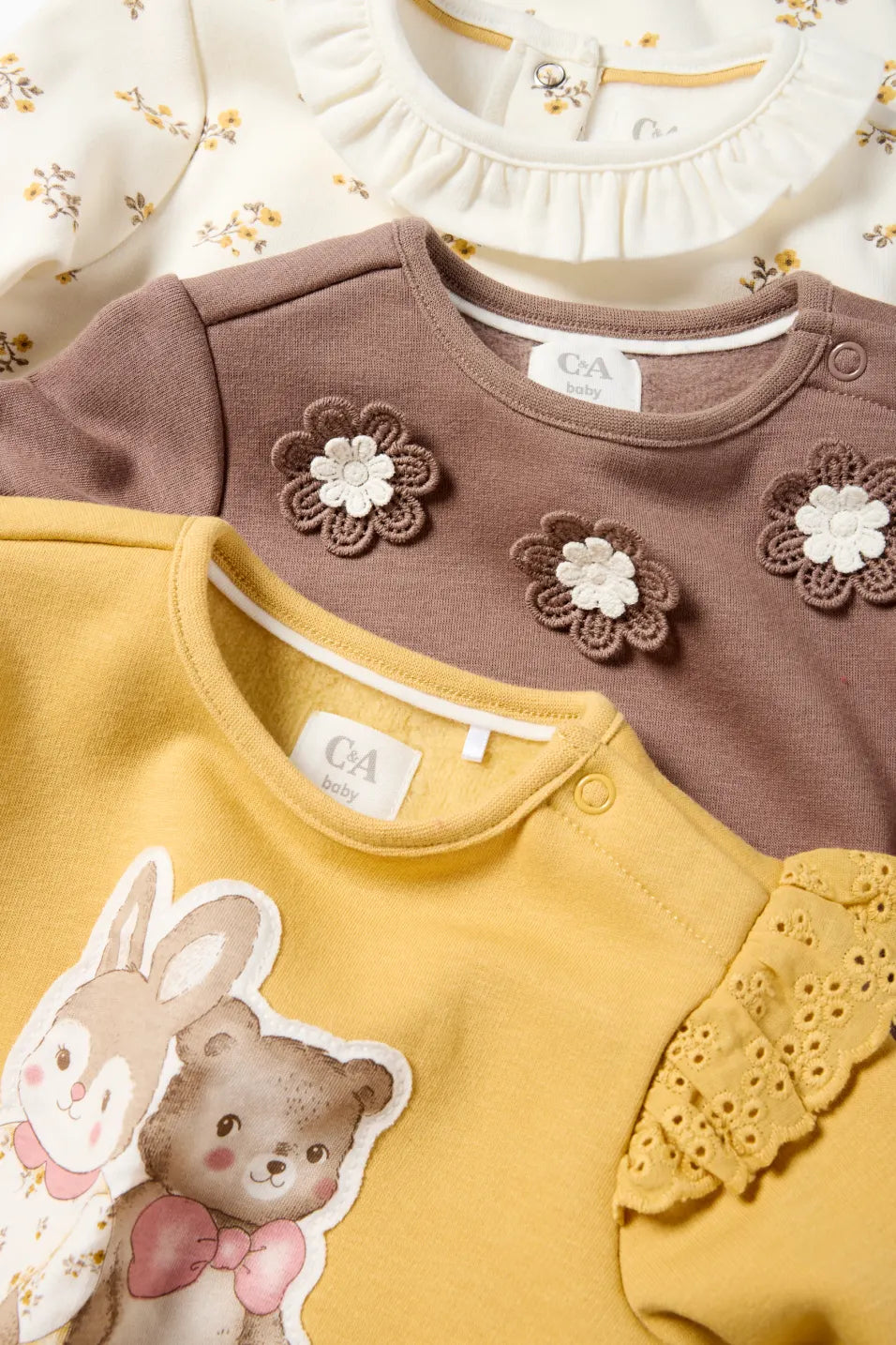 Flowers and Bears - Pack of 3 Sweatshirt