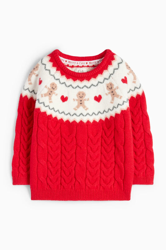 Gingerbread  - Christmas Sweater - Braid Pattern