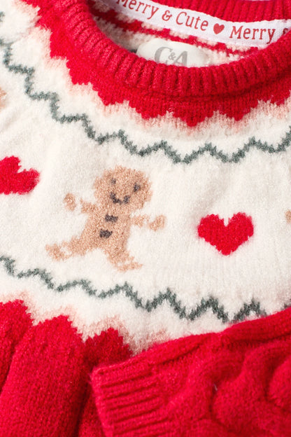 Gingerbread  - Christmas Sweater - Braid Pattern