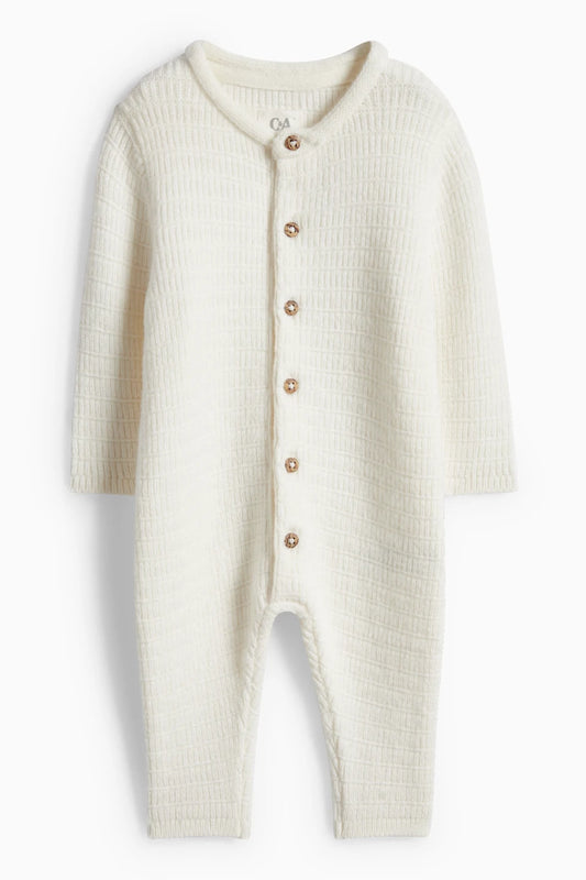 Baby knit jumpsuit - structured