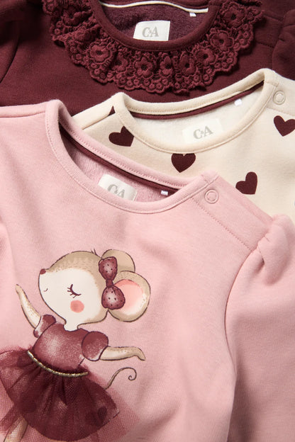 Heart & Ballerina - Pack of 3 Sweatshirt
