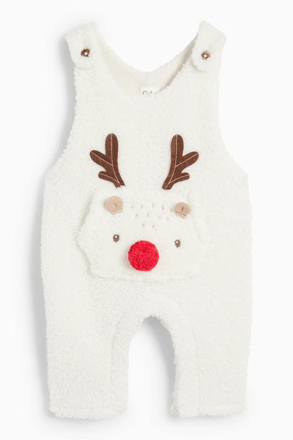 Reindeer - Christmas baby romper set