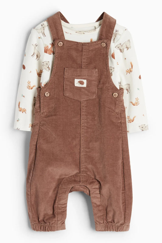 Wild animals - Baby Dungarees set