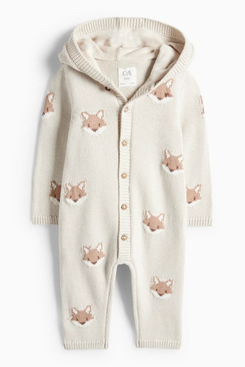 Fox - Baby knit overall