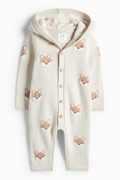 Fox - Baby knit overall