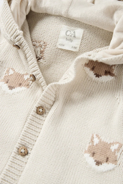 Fox - Baby knit overall