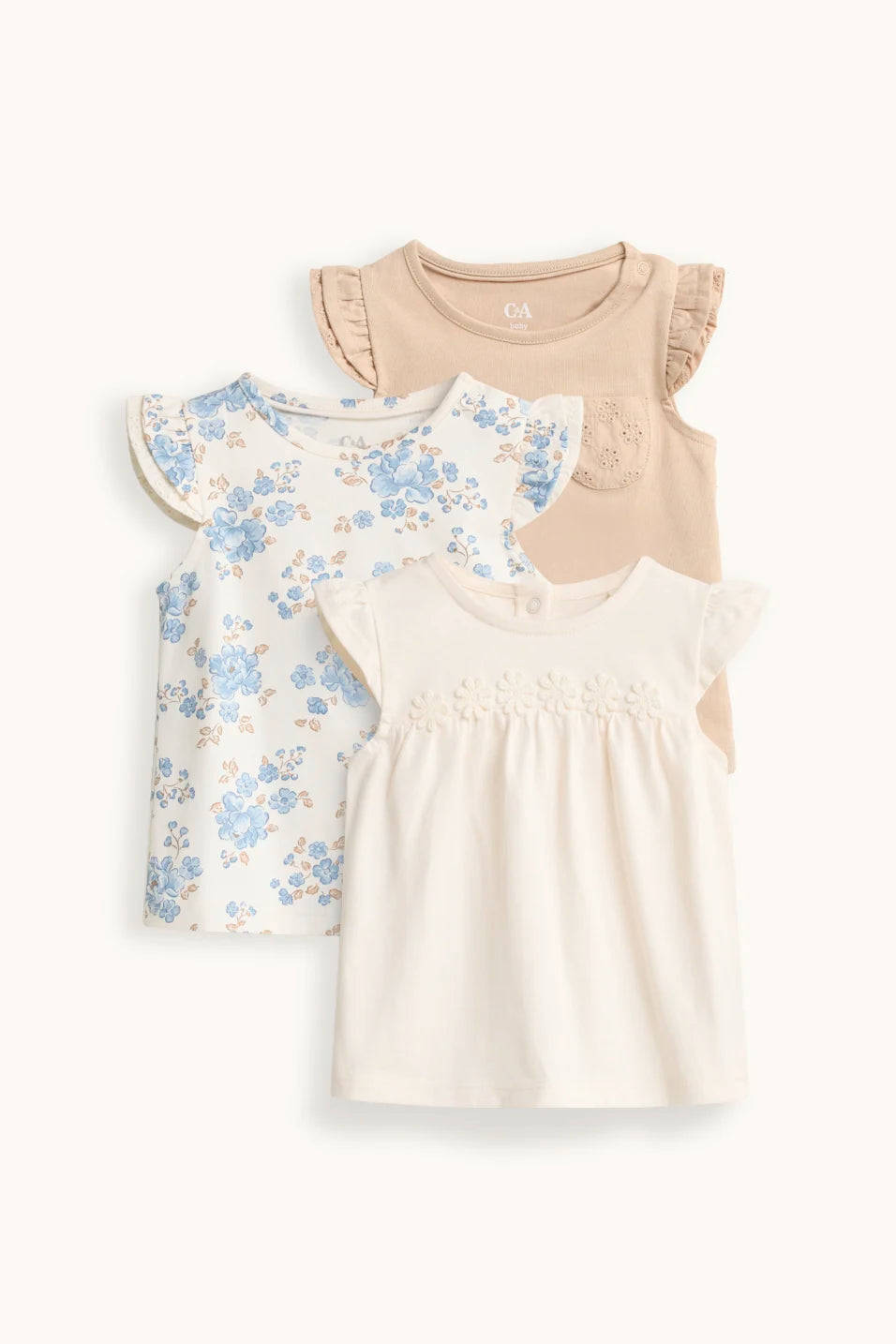 Multipack of 3 - Flory - Short Sleeve T-shirts