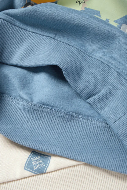 Dino and Construction Site- Hoodie and Sweatshirt