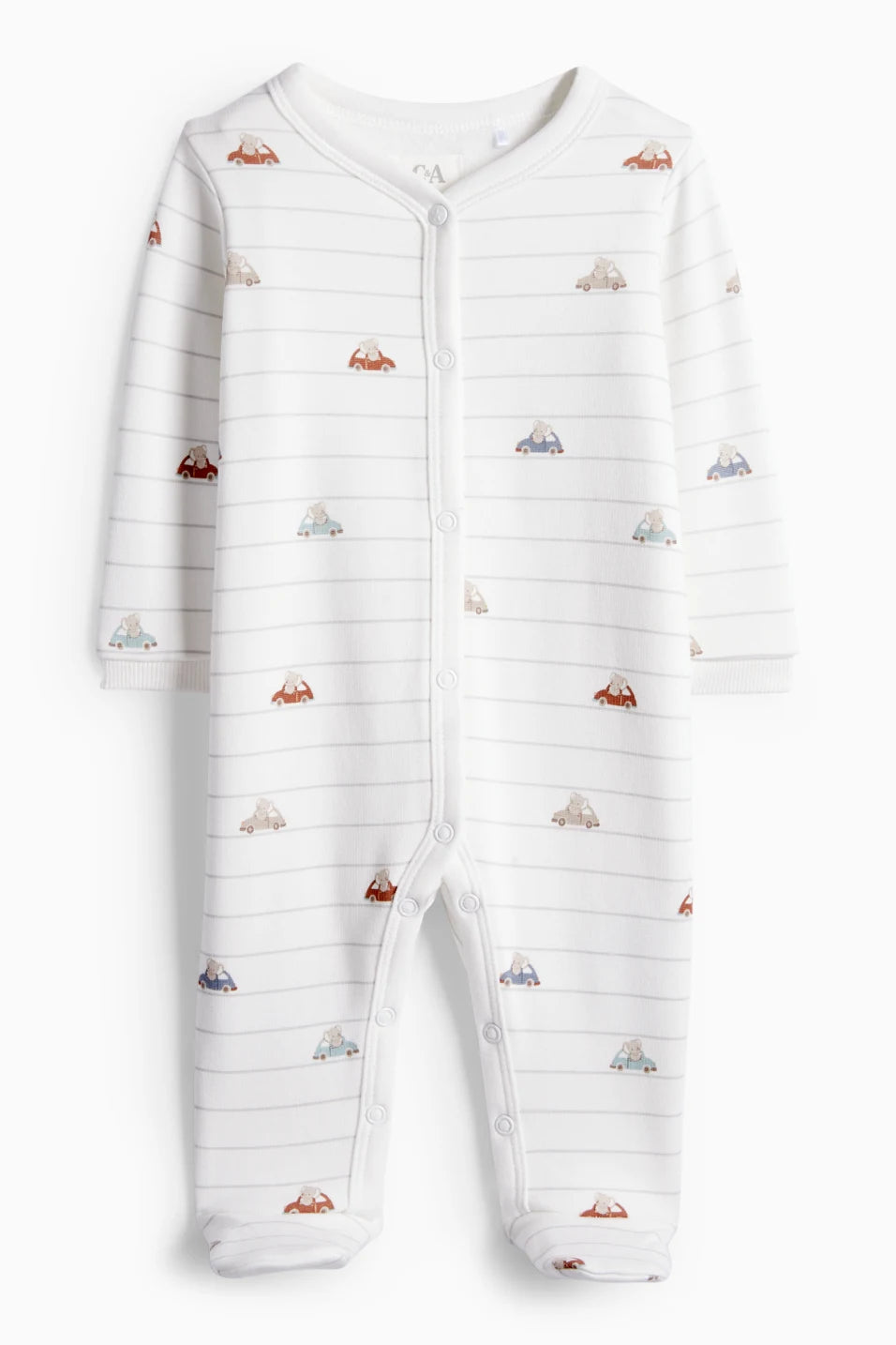 Koala and Car - Lined sleepsuit
