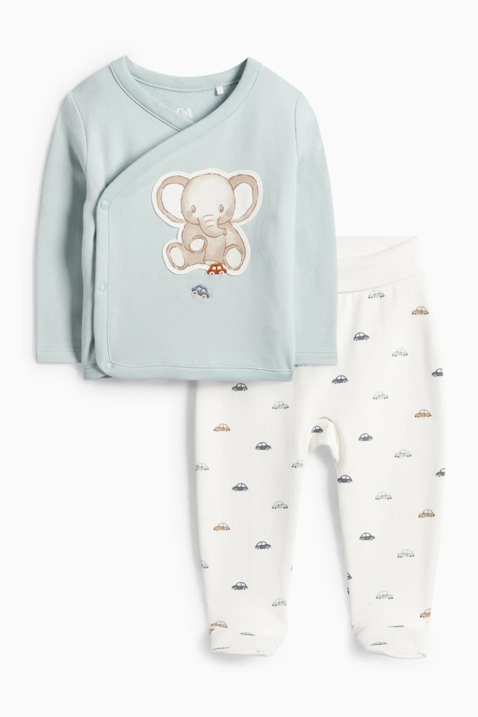 Elephant and Car - lined Pyjamas