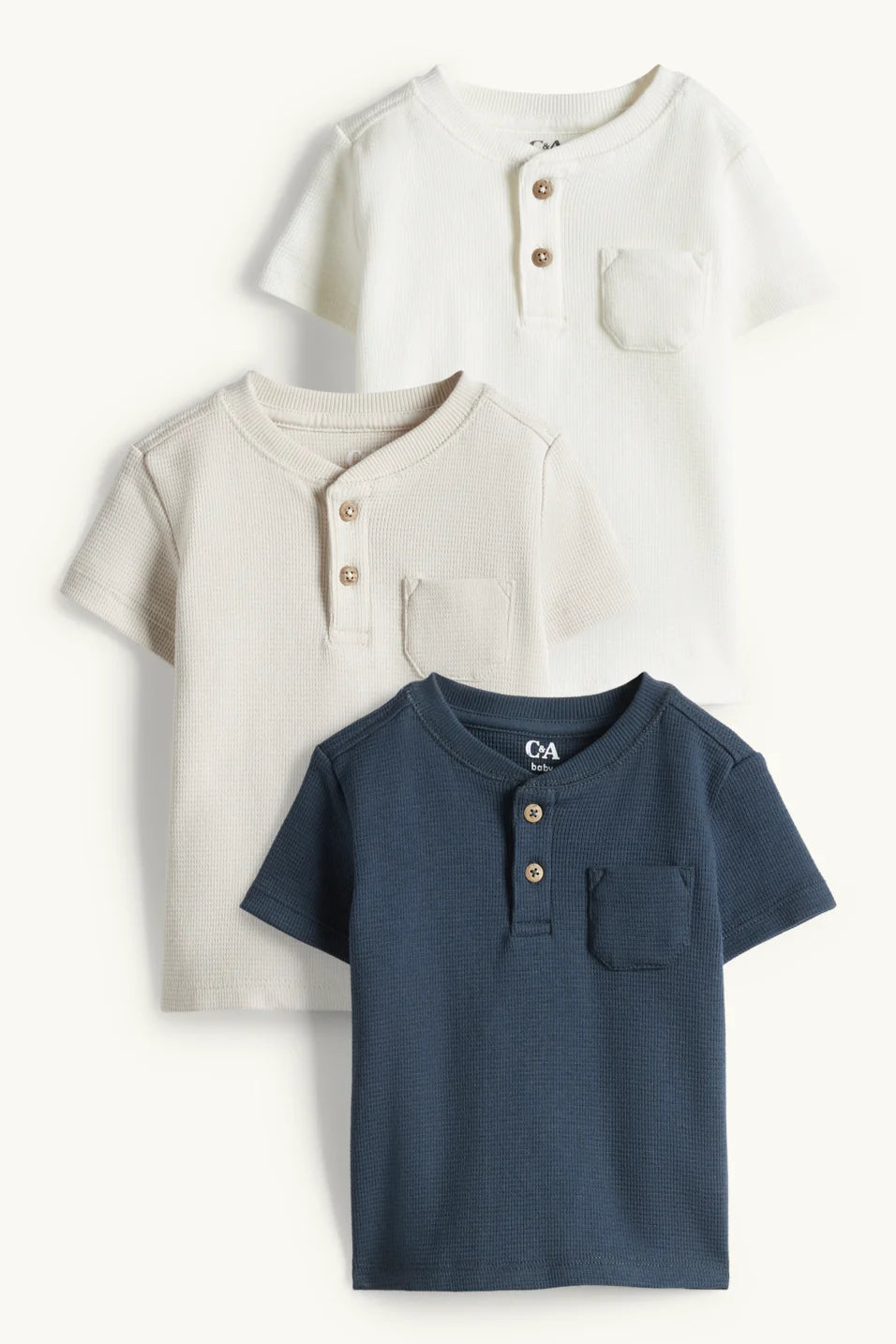 Multipack of 3- Short Sleeve T-Shirts - Structured