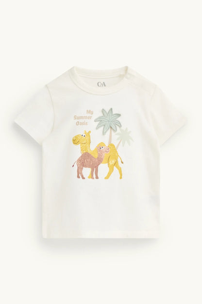Camel and Palm - 3 Pieces Baby outfit