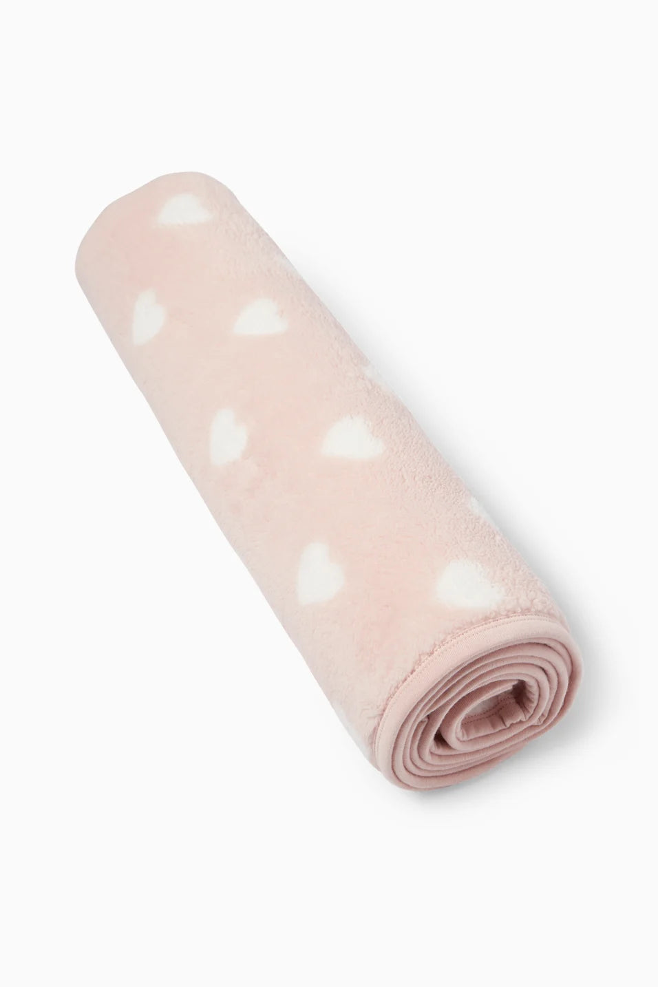 Hearts fleece blanket -Pink