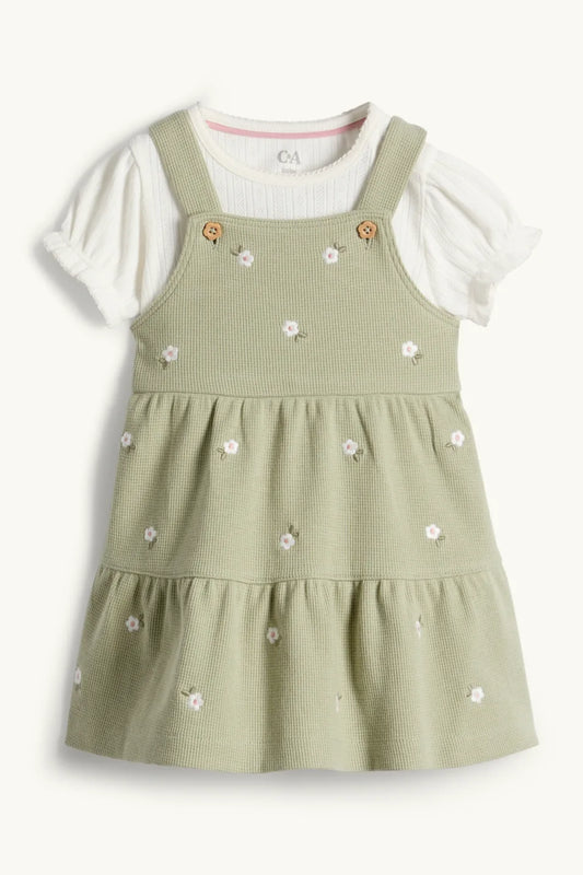 Floral - baby dresss set - 2 piece