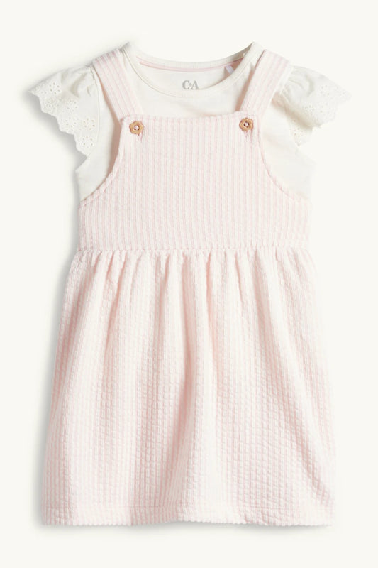 Broderie Anglaise - baby dresss set - 2 piece