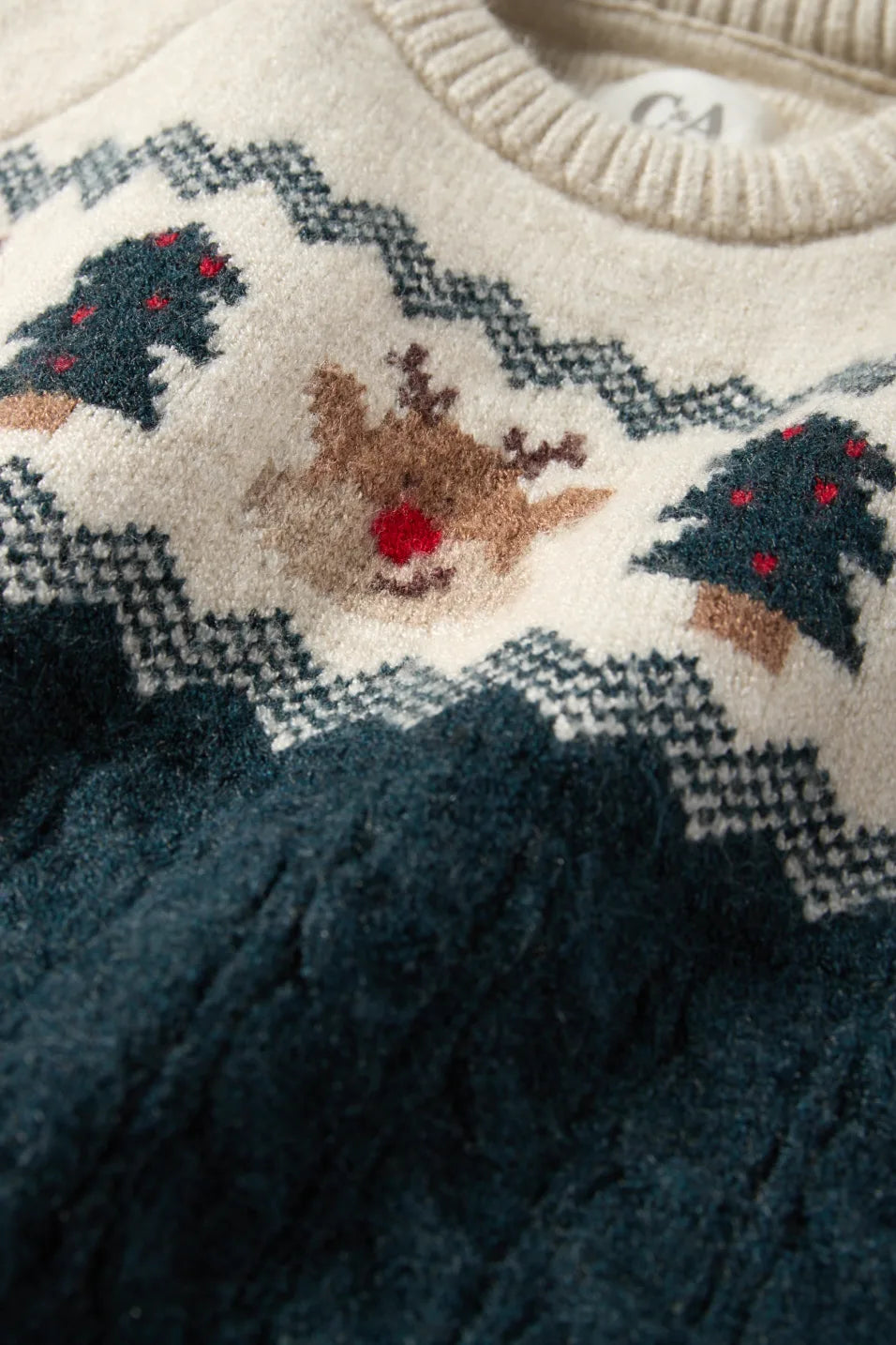 Reindeer and Christmas Tree - Christmas Sweater