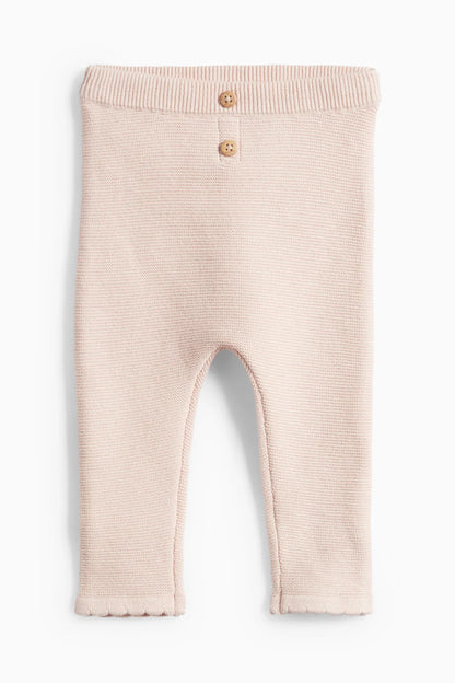 Flower - Knit baby outfit