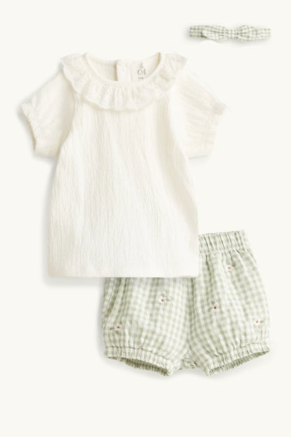 Floral - 3 pieces baby outfit